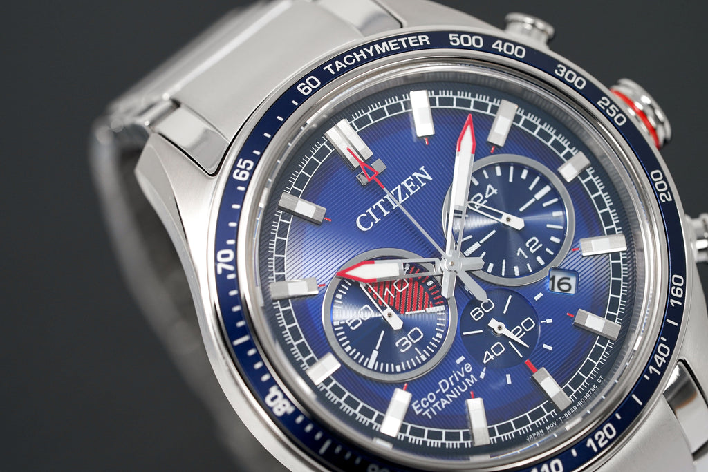Citizen Men's Watch Eco-Drive Super Titanium™ Chrono Blue