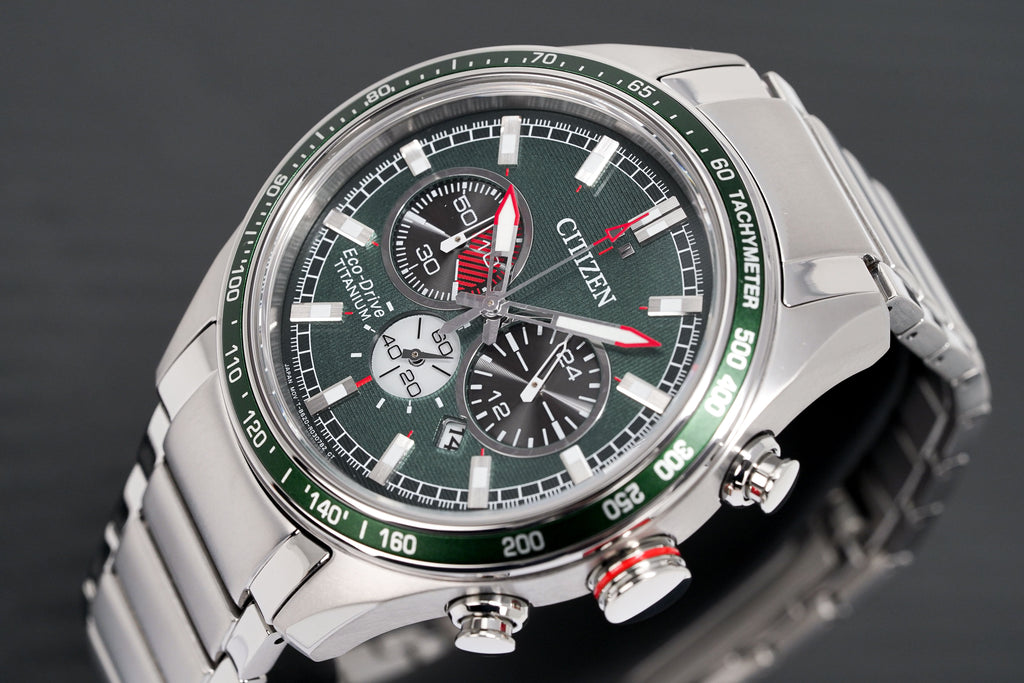 Citizen Men's Watch Eco-Drive Super Titanium™ Chrono Green