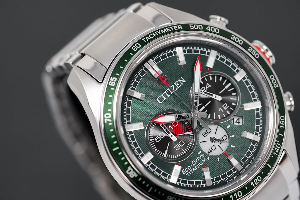 Citizen Men's Watch Eco-Drive Super Titanium™ Chrono Green