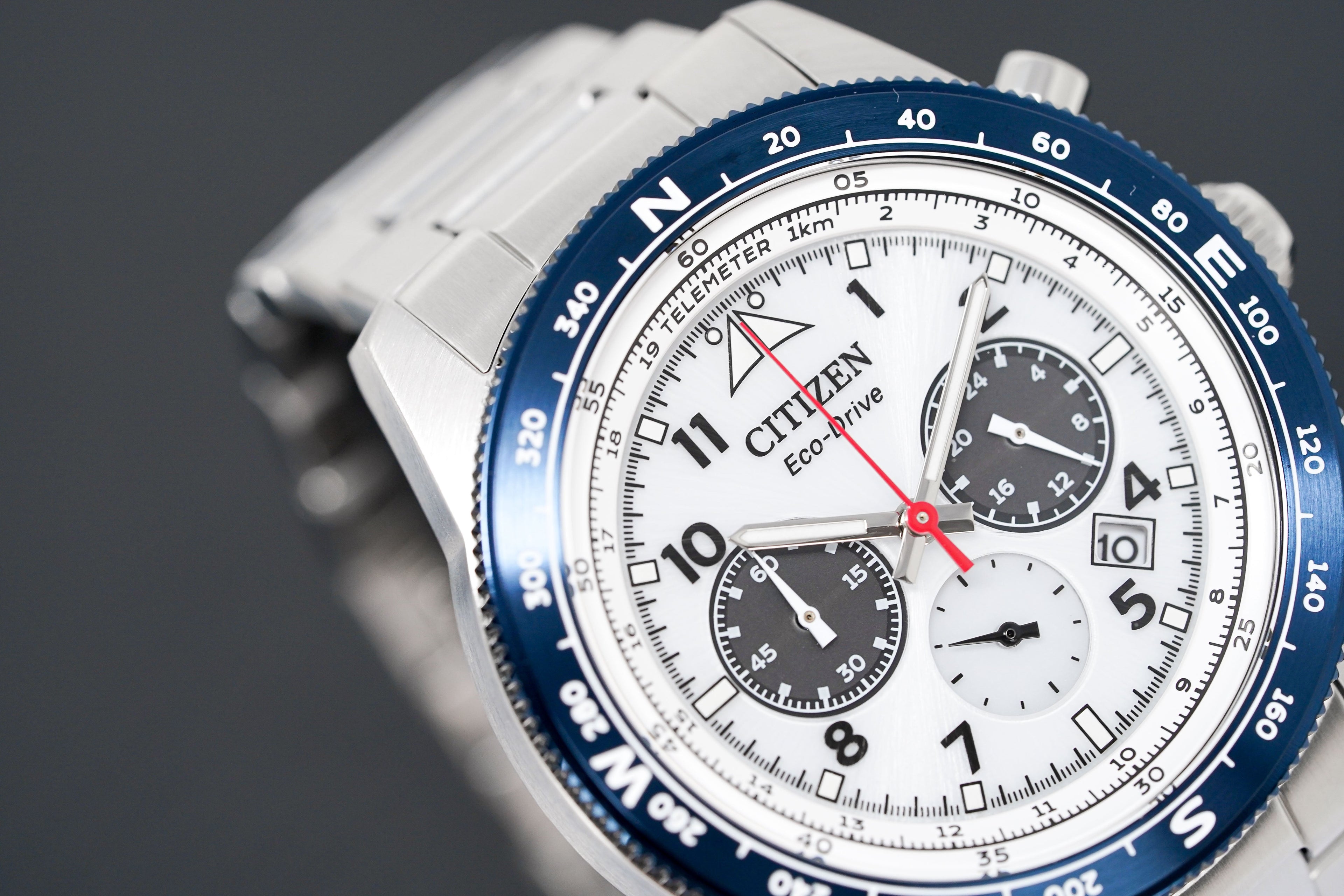 Citizen Men's Watch Eco-Drive Future Force Chrono White