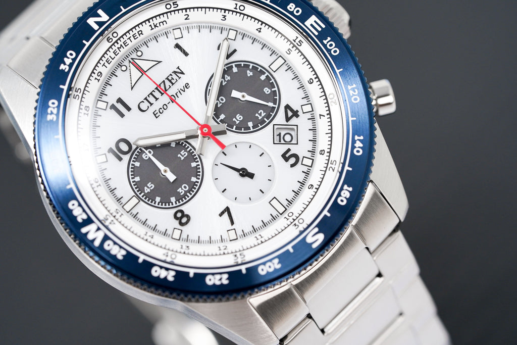 Citizen Men's Watch Eco-Drive Future Force Chrono White