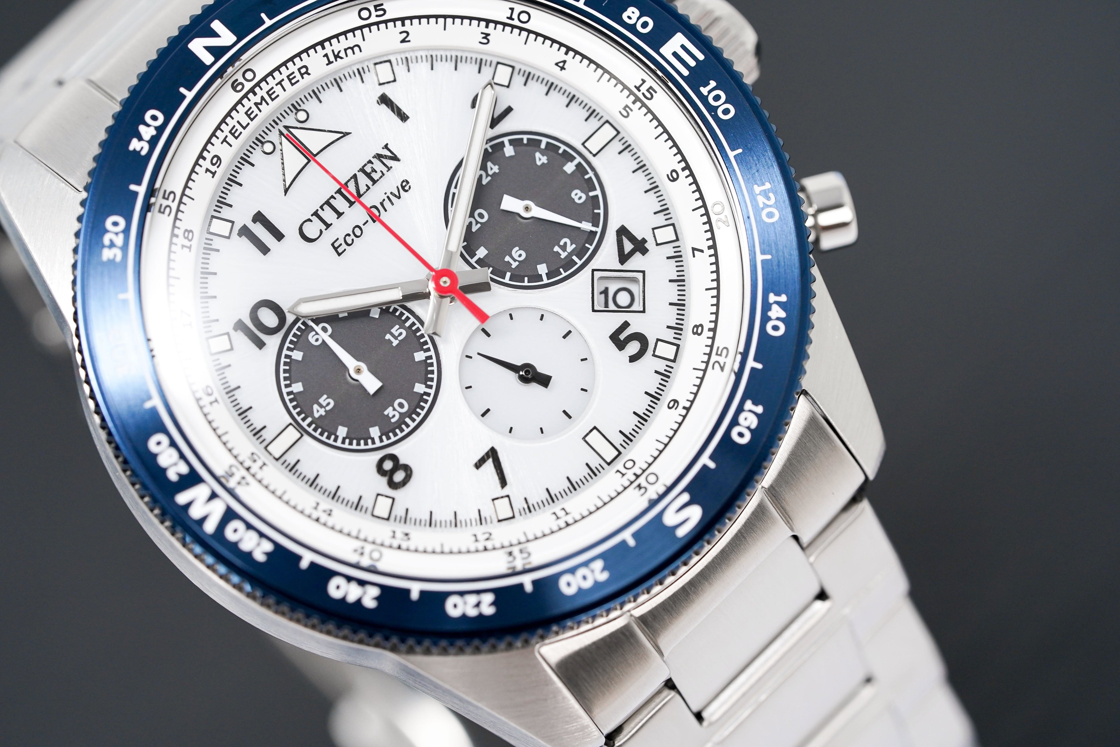 Citizen Men's Watch Eco-Drive Future Force Chrono White