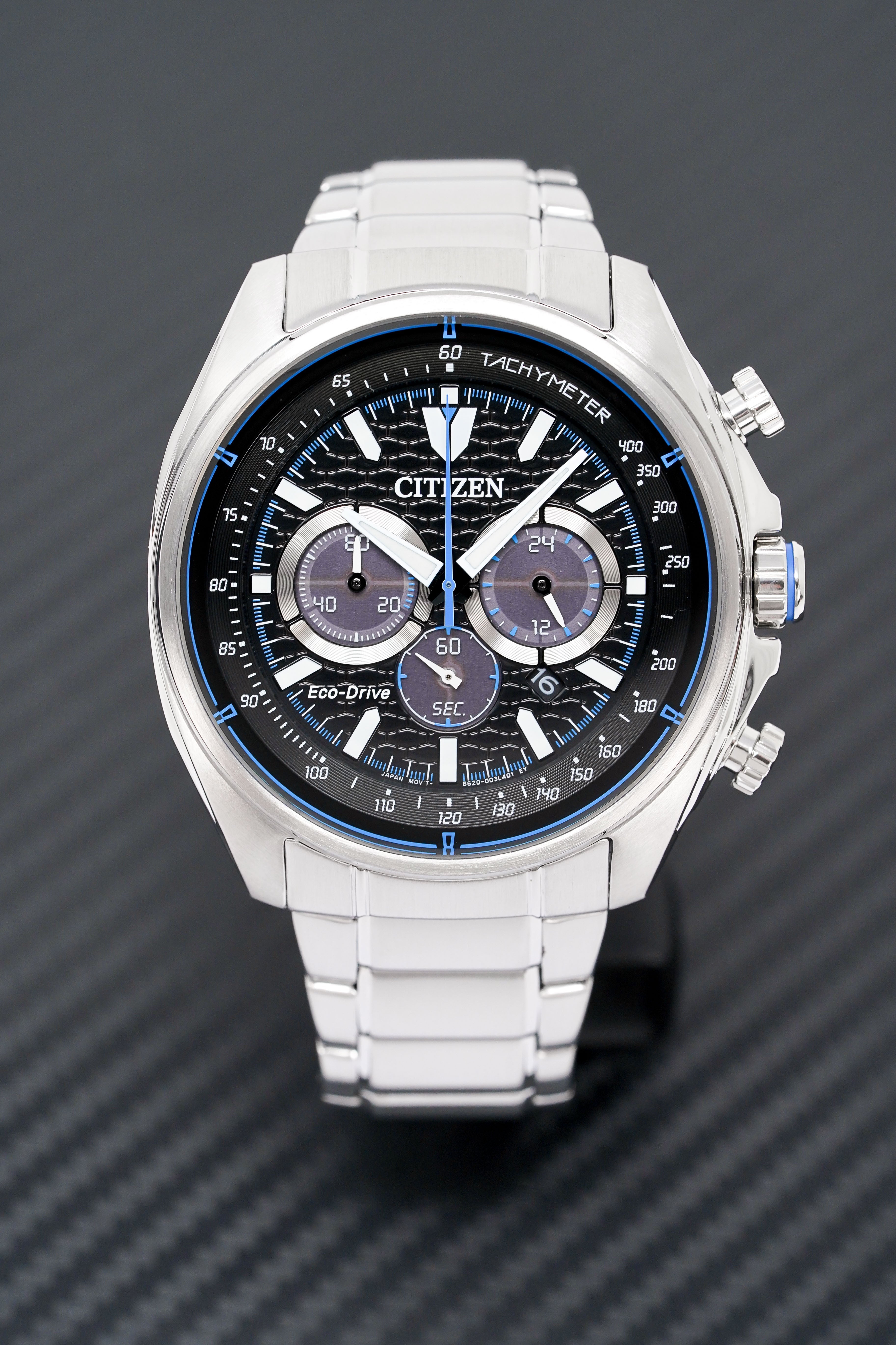 Citizen Men's Watch Eco-Drive Active Chrono Black Blue