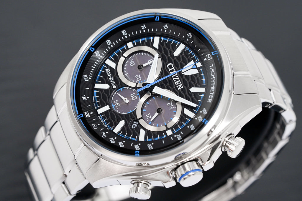 Citizen Men's Watch Eco-Drive Active Chrono Black Blue