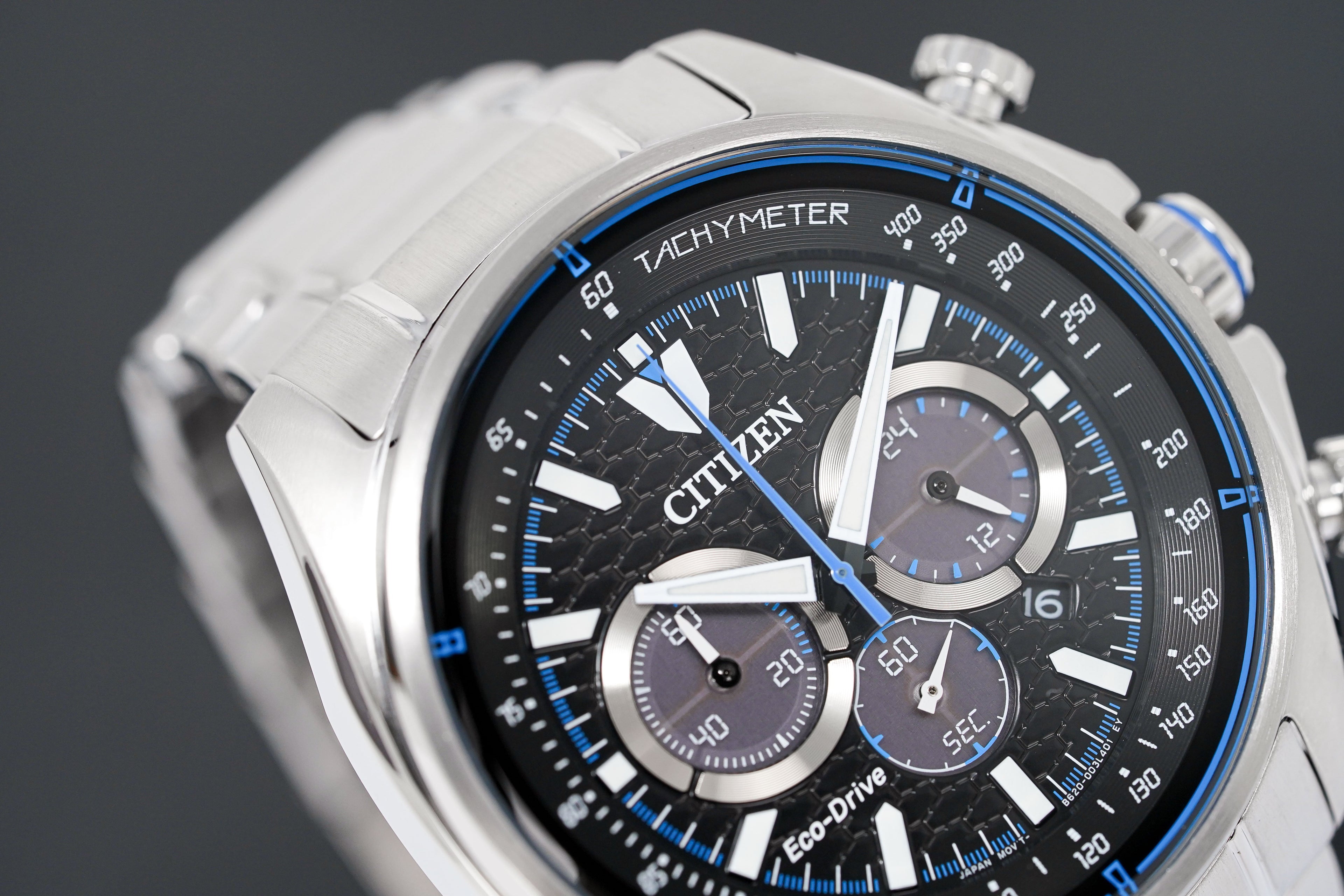 Citizen Men's Watch Eco-Drive Active Chrono Black Blue