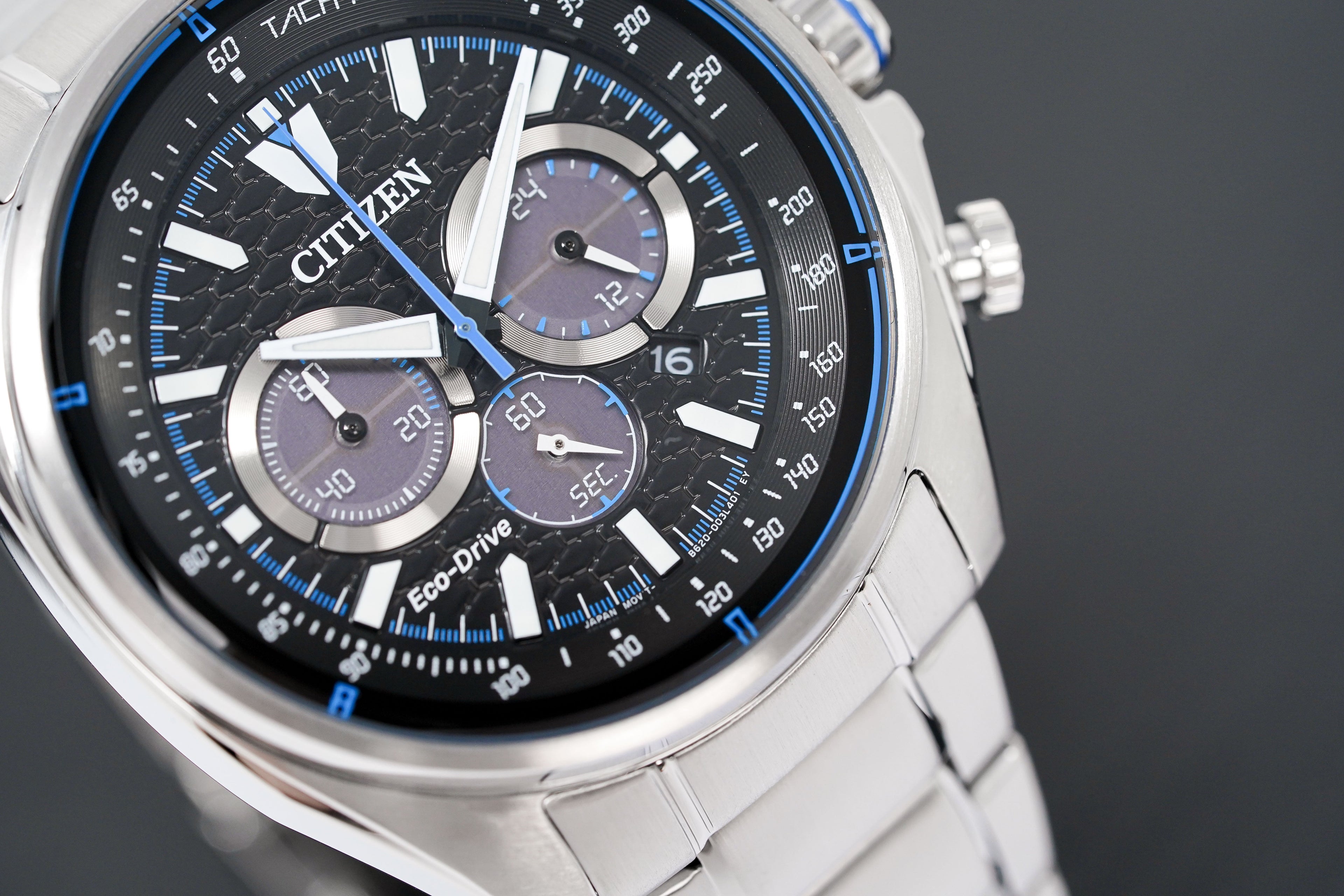 Citizen Men's Watch Eco-Drive Active Chrono Black Blue
