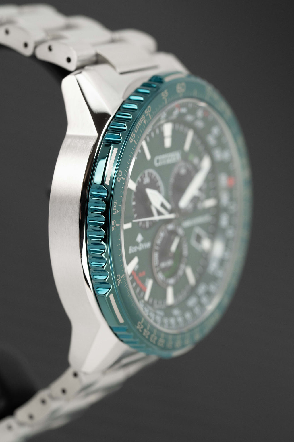 Citizen Men's Watch Eco-Drive Promaster Sky Radio Controlled Chrono Green