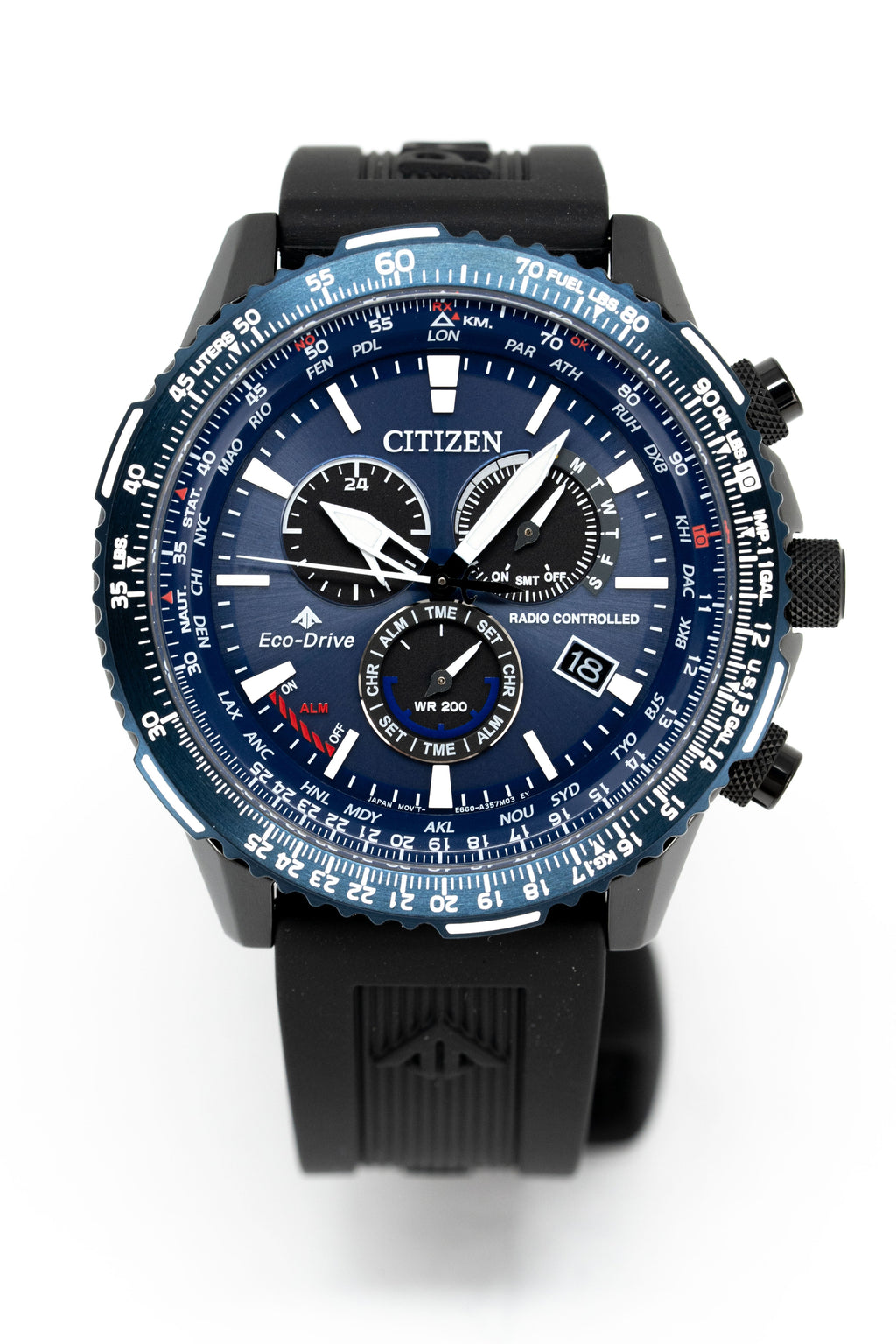 Citizen Men's Watch Eco-Drive Promaster Sky Radio Controlled Chrono Blue