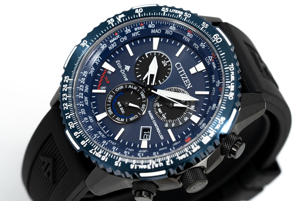 Citizen Men's Watch Eco-Drive Promaster Sky Radio Controlled Chrono Blue