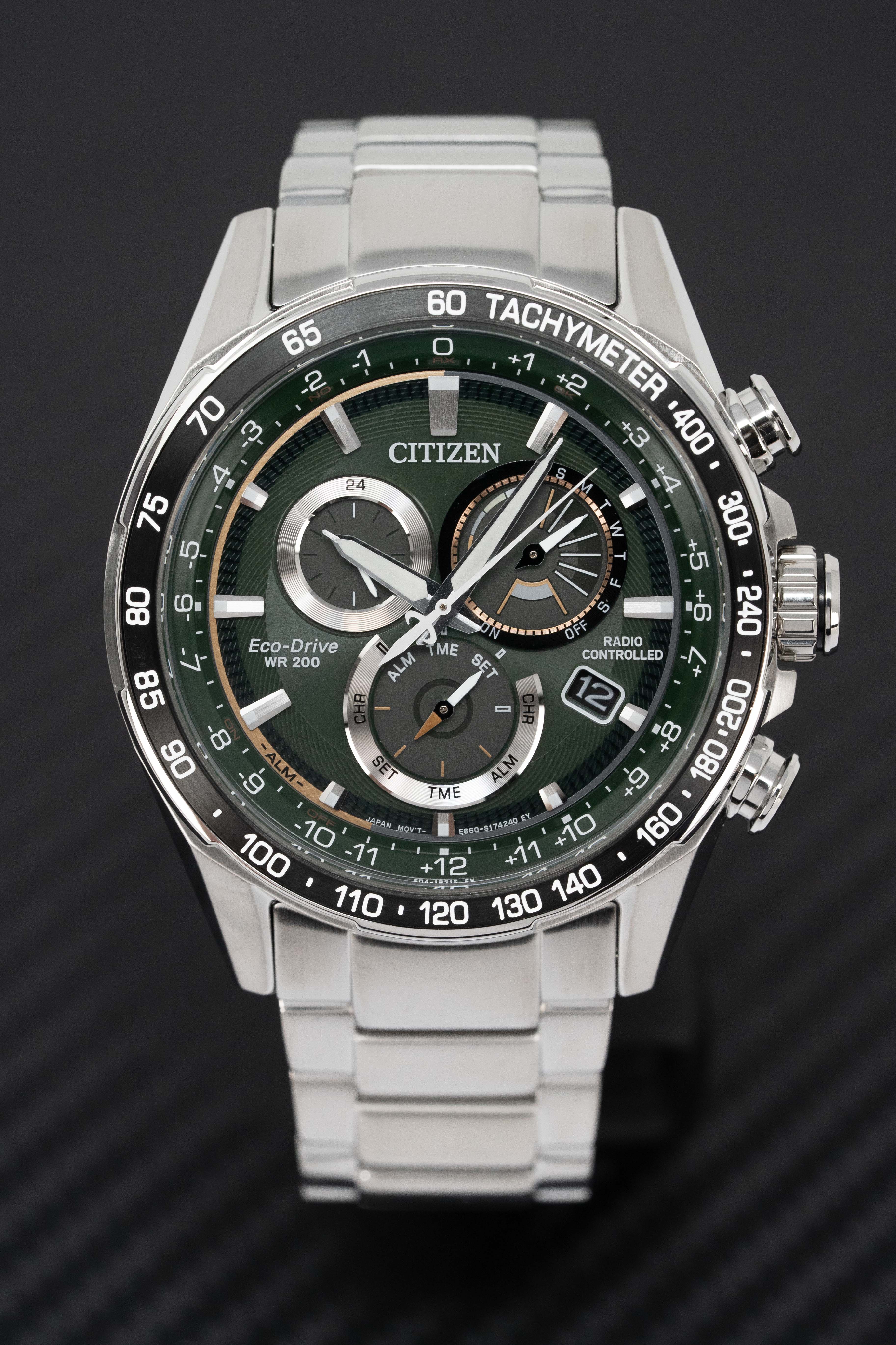 Citizen Eco-Drive Radio Controlled Green Men's Watch