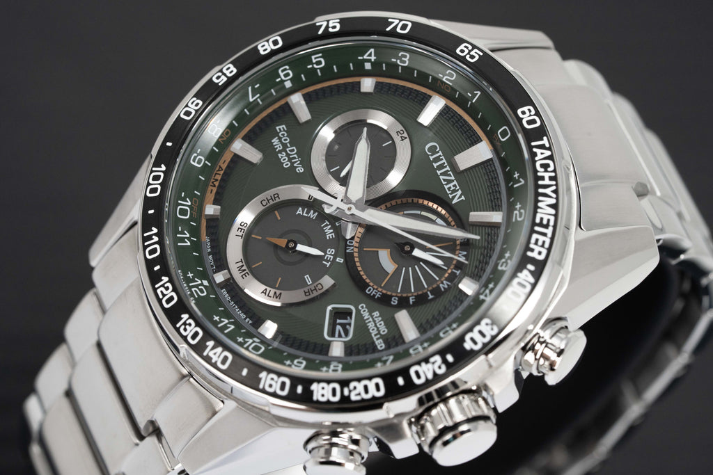 Citizen Eco-Drive Radio Controlled Green Men's Watch