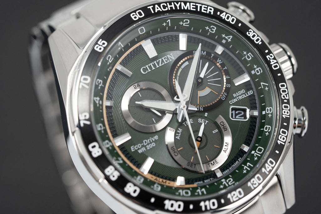 Citizen Eco-Drive Radio Controlled Green Men's Watch