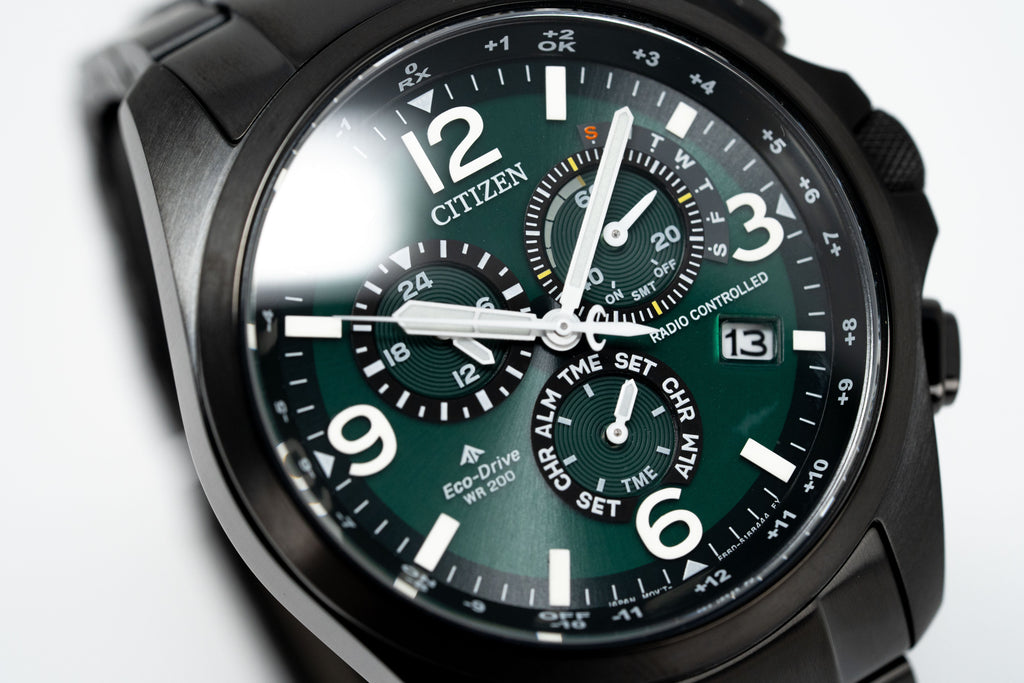 Citizen Eco-Drive Radio Controlled Green Men's Watch