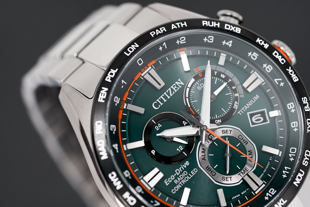 Citizen Eco-Drive Radio Controlled Green Men's Watch