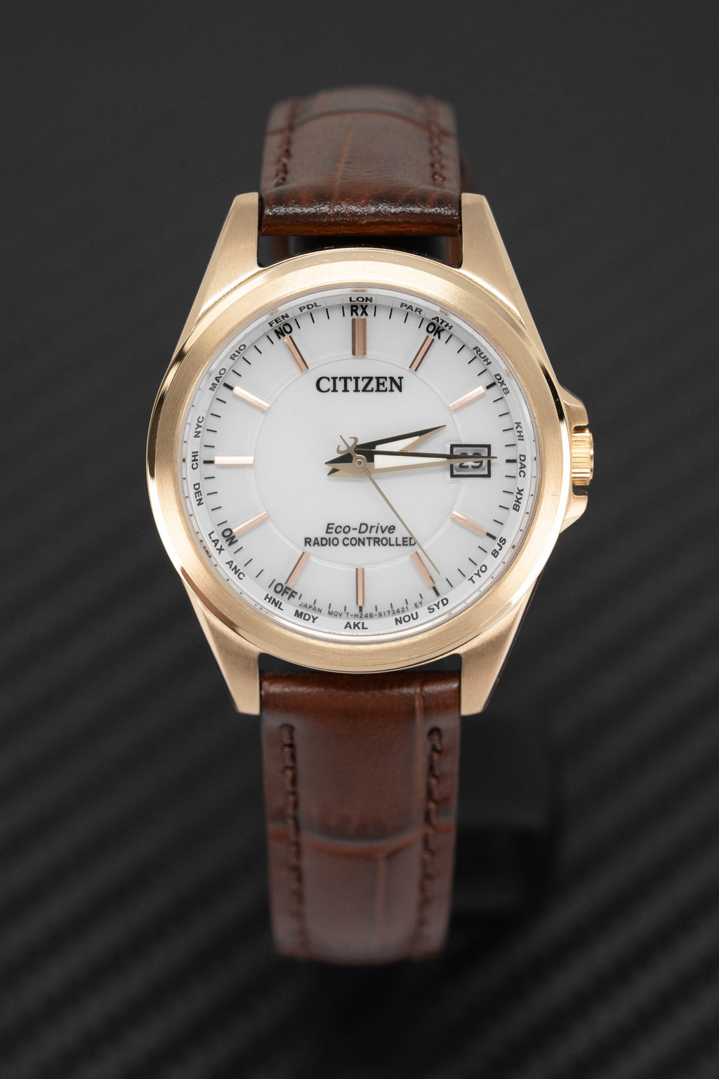 Citizen Women's Watch Eco-Drive Radio Controlled Gold PVD