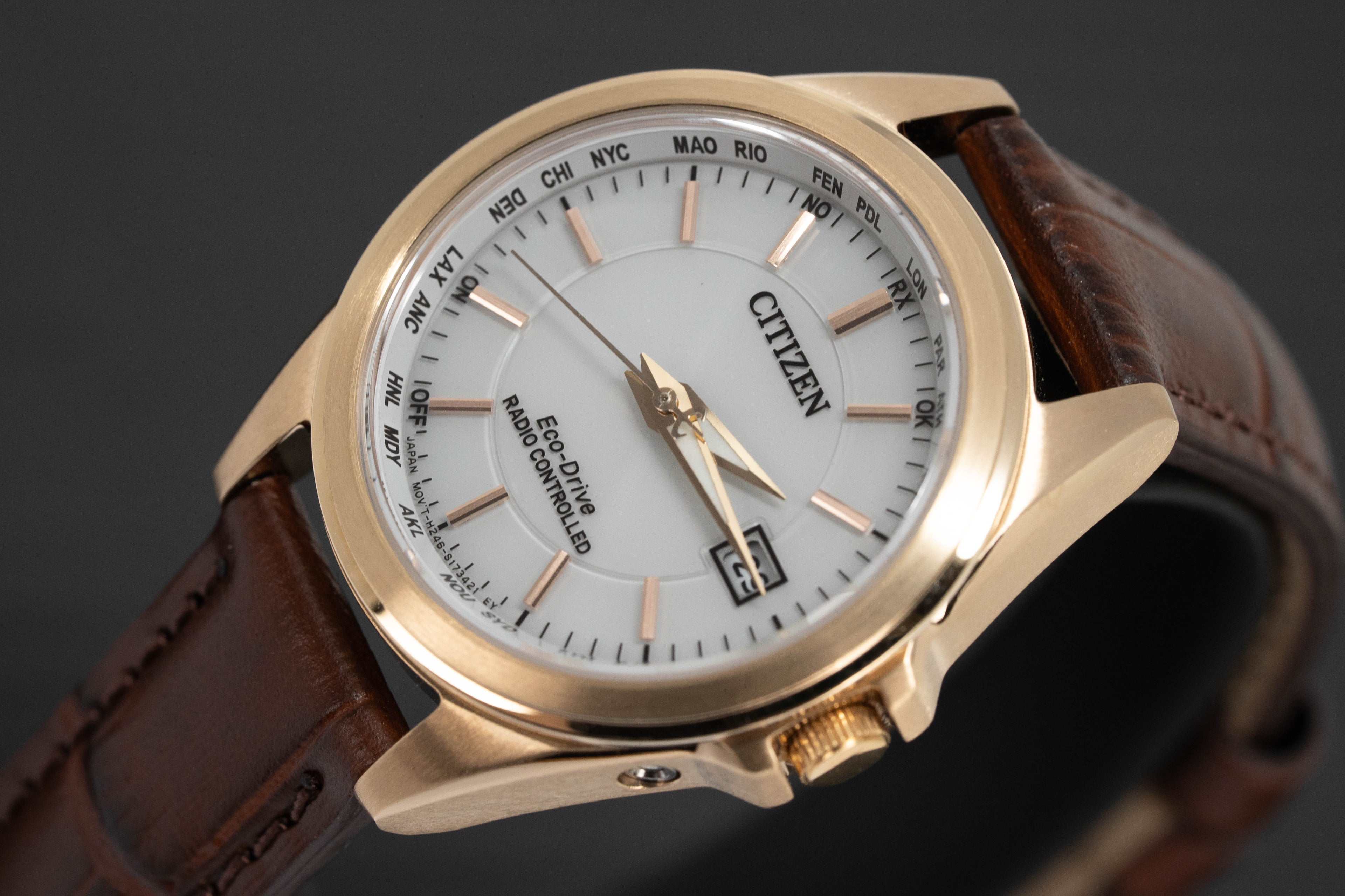Citizen Women's Watch Eco-Drive Radio Controlled Gold PVD