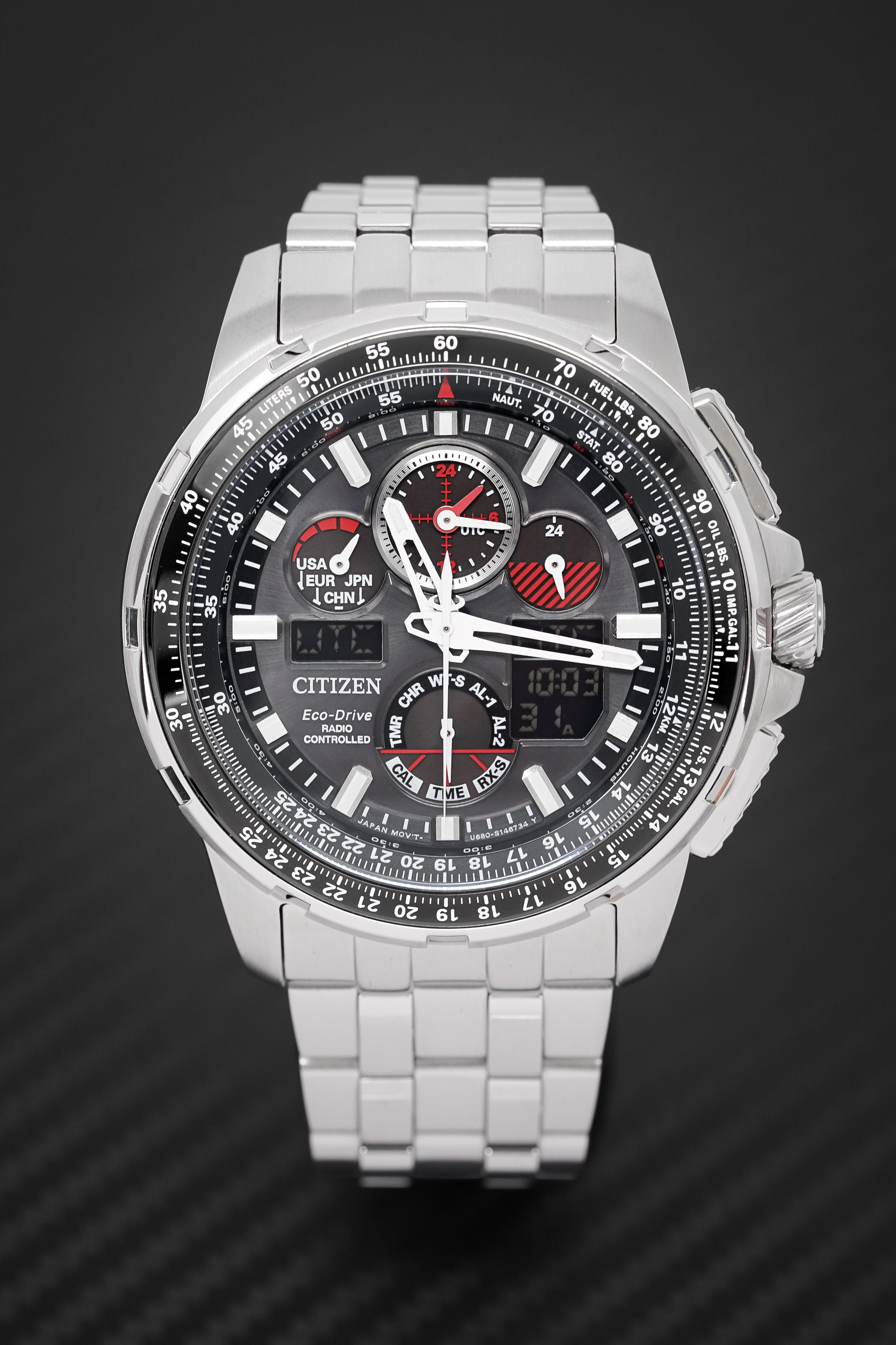 Citizen Men's Watch Skyhawk A-T Chronograph Radio Controlled Eco-Drive