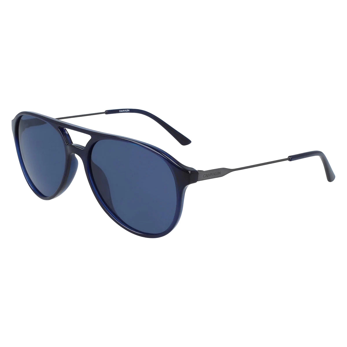 Calvin Klein Men's Pilot Sunglasses Navy Blue