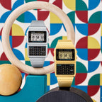 Casio Vintage Databank Unisex Silver Digital Watch
