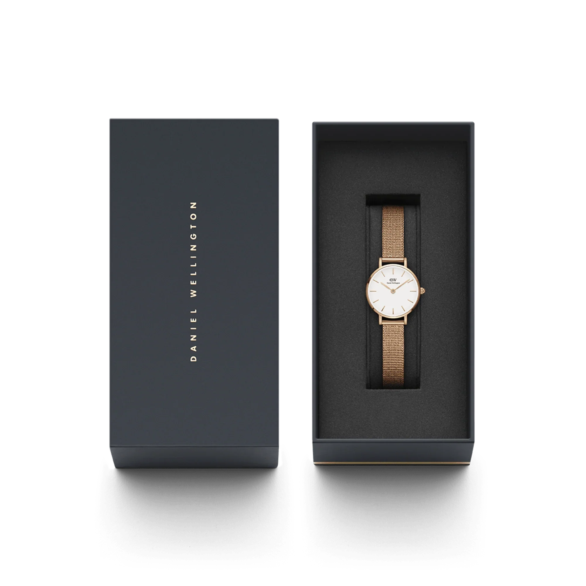Daniel Wellington Petite Pressed Melrose Ladies Rose Gold Watch