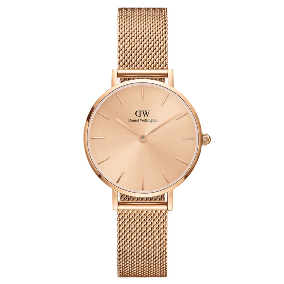 Daniel Wellington Ladies Rose Gold Petite Unitone Watch