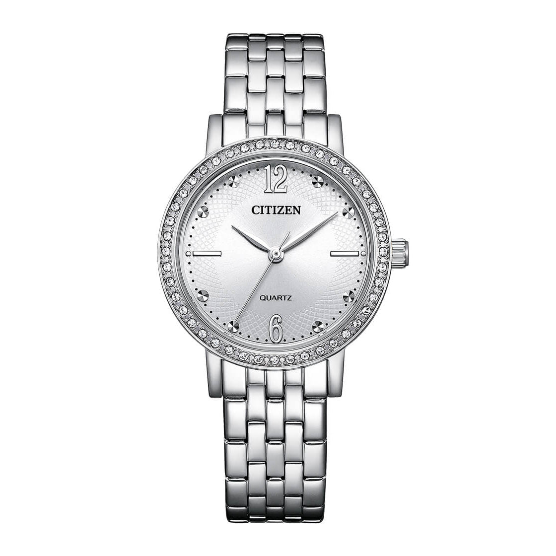 Citizen Ladies' 31mm Crystal Dress Watch Silver