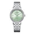 Citizen Green 31mm Crystal Ladies Dress Watch