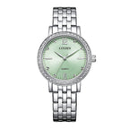 Citizen Green 31mm Crystal Ladies Dress Watch
