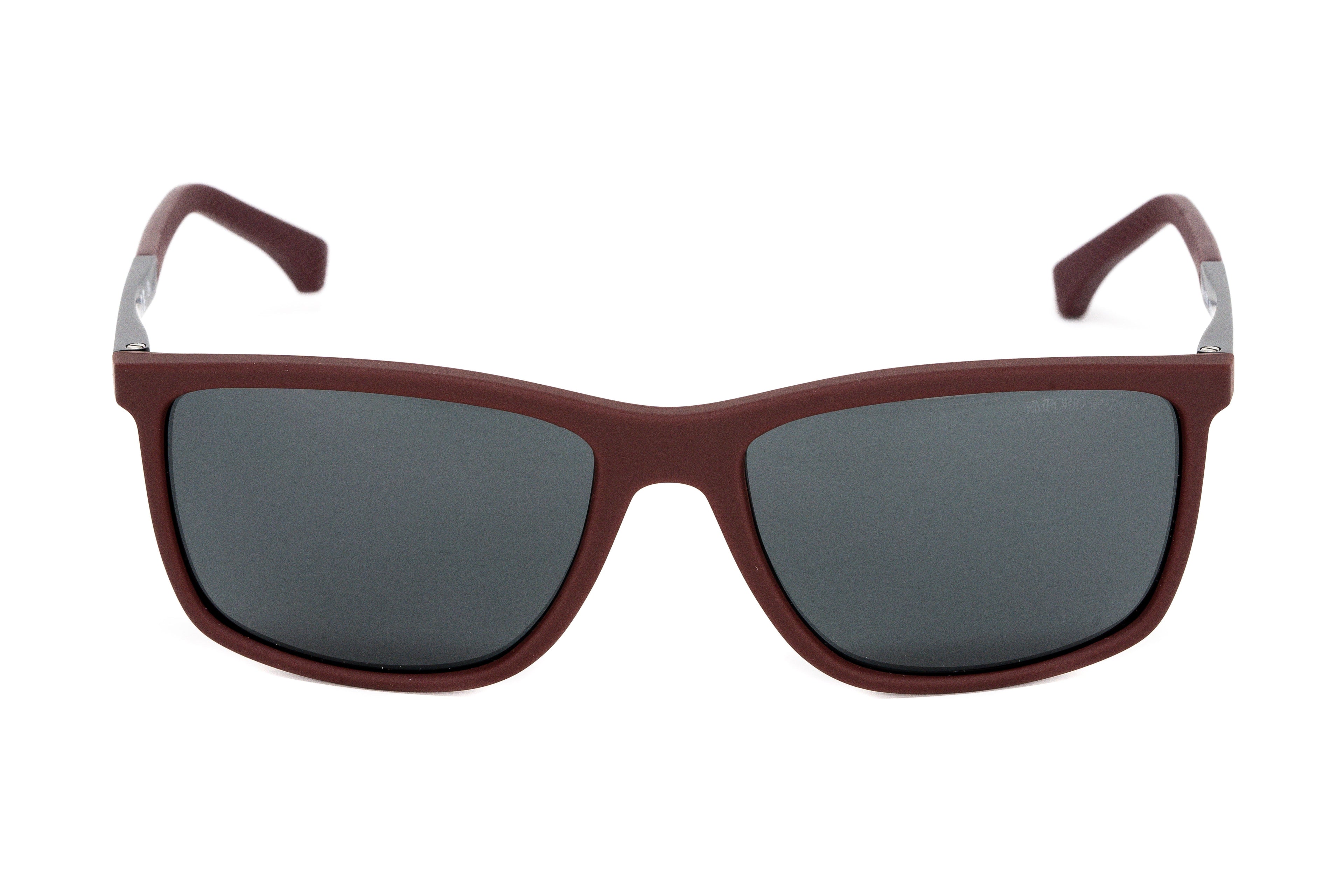 Emporio Armani Men's Sunglasses Rectangular Burgundy