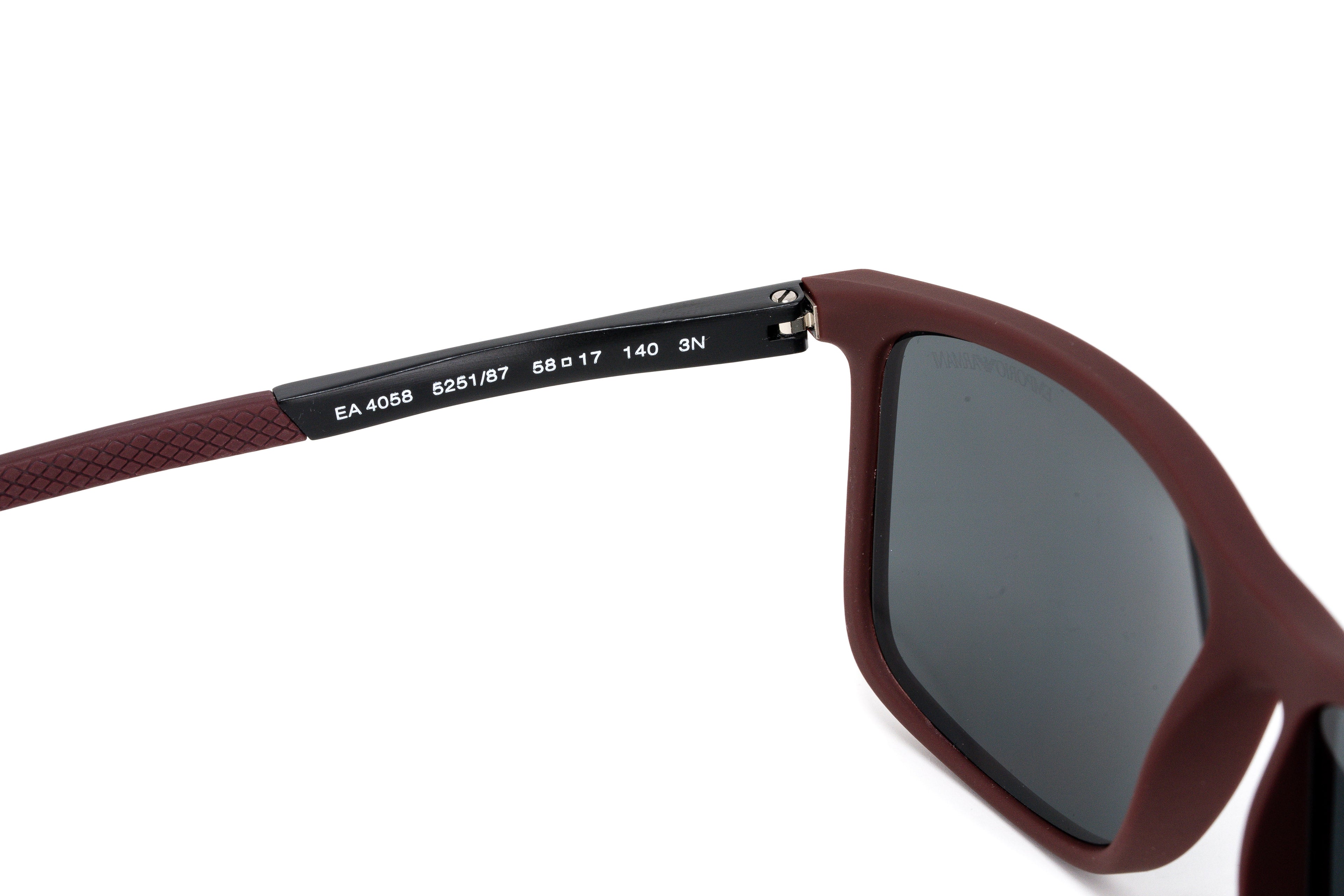 Emporio Armani Men's Sunglasses Rectangular Burgundy