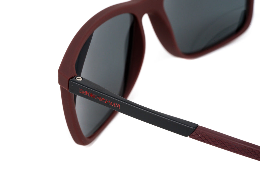 Emporio Armani Men's Sunglasses Rectangular Burgundy