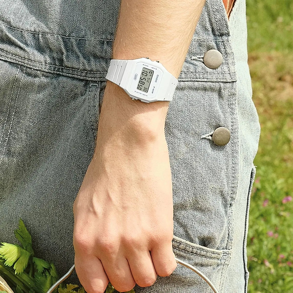 Casio POP Series Unisex White Digital Watch