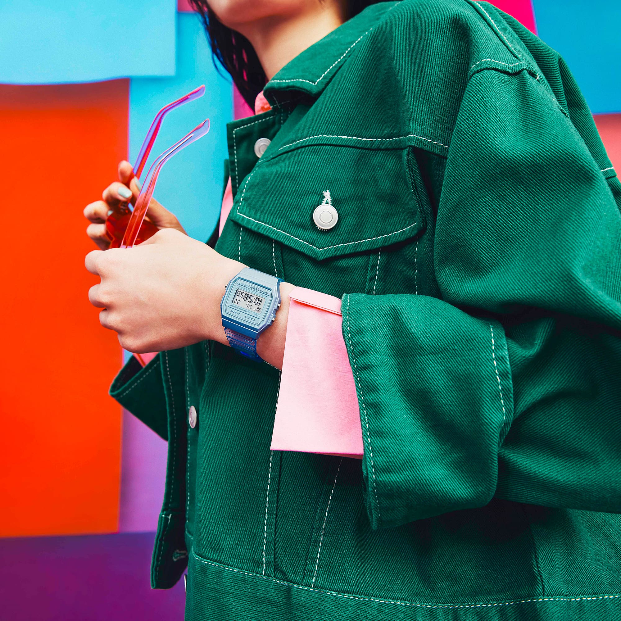 Casio POP Series Unisex Blue Digital Watch