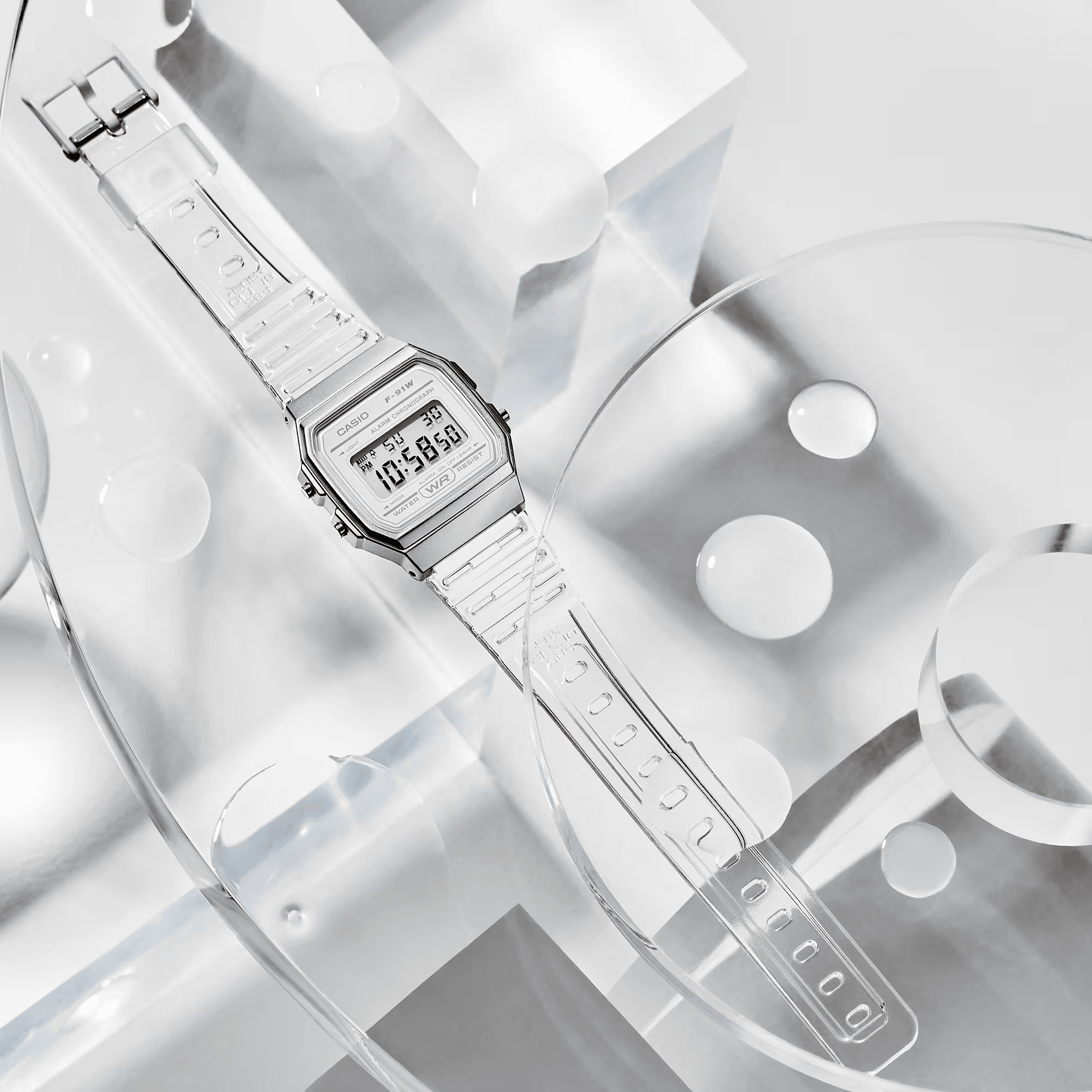 Casio POP Series Unisex White Digital Watch