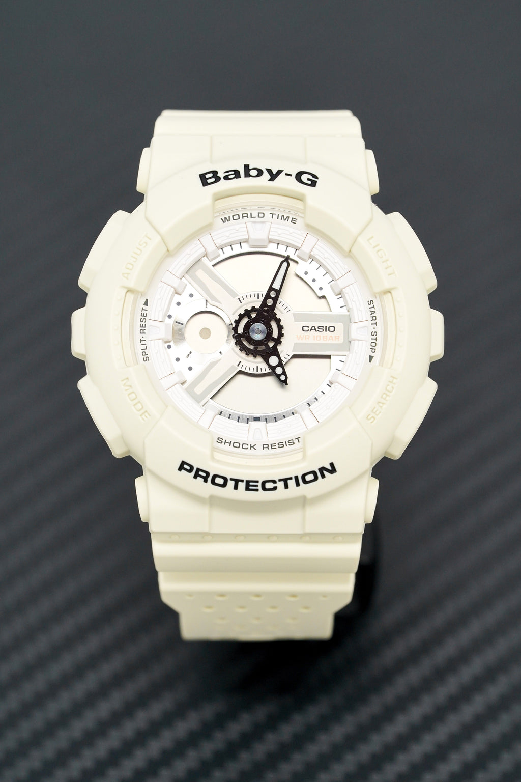 Casio Baby-G Watch Ladies Punching Pattern White