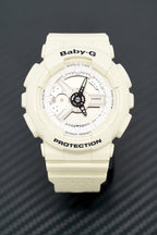 Casio Baby-G Watch Ladies Punching Pattern White