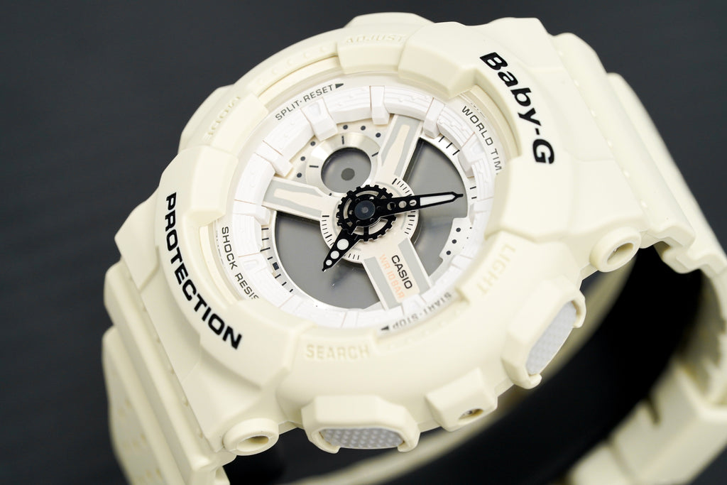Casio Baby-G Watch Ladies Punching Pattern White