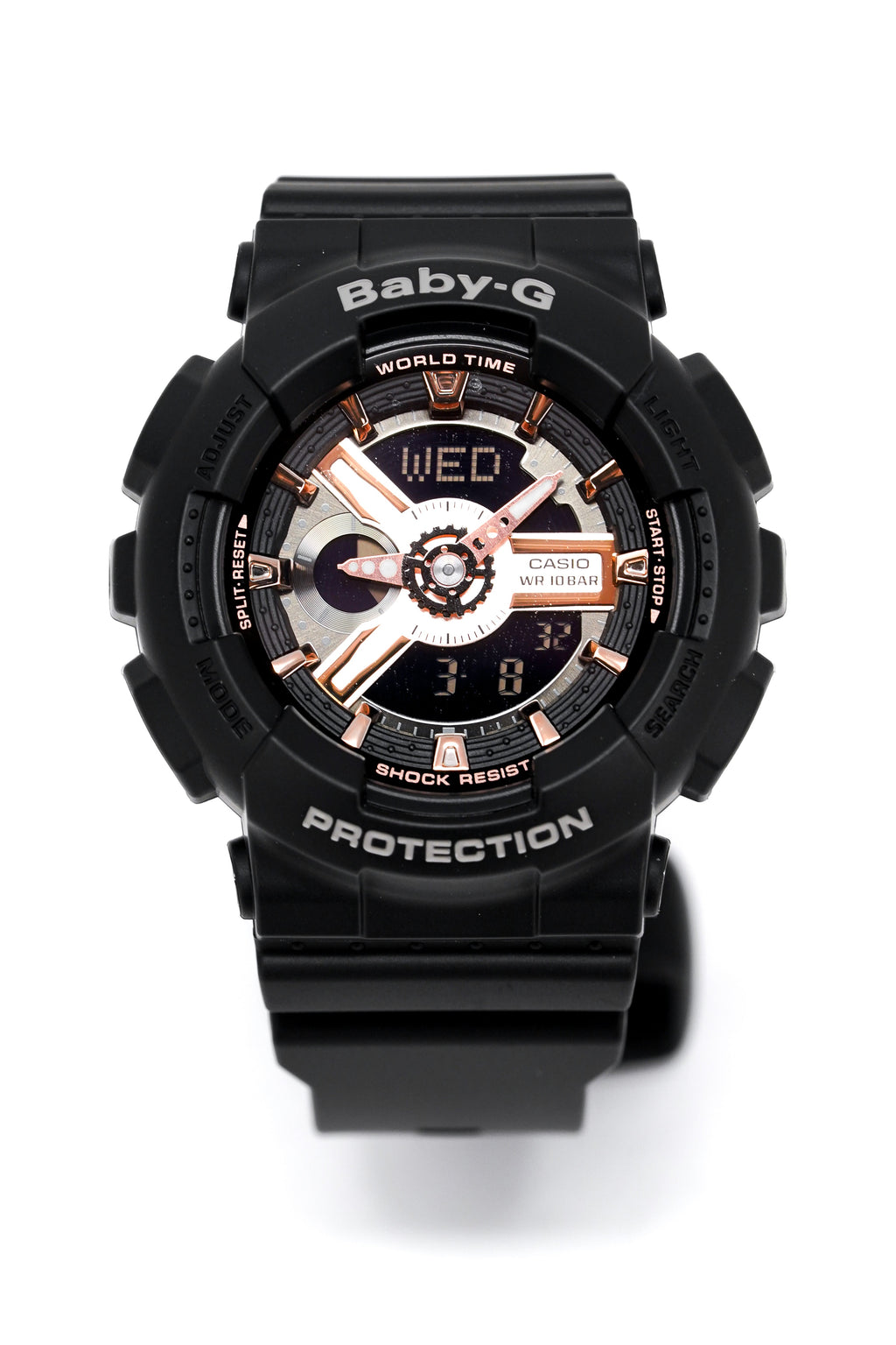 Casio Baby-G Watch Ladies Black/Rose Gold