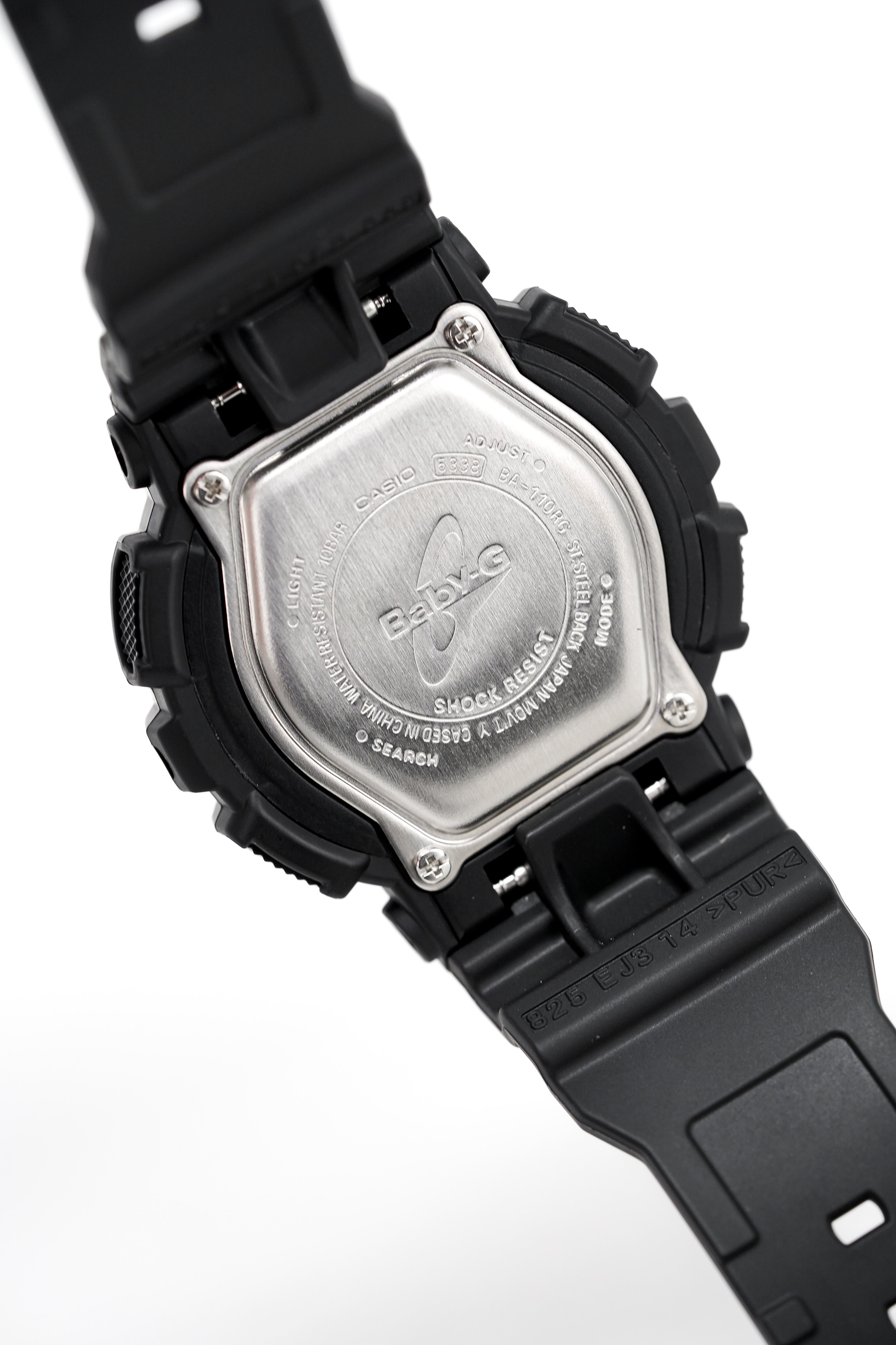 Casio Baby-G Watch Ladies Black/Rose Gold
