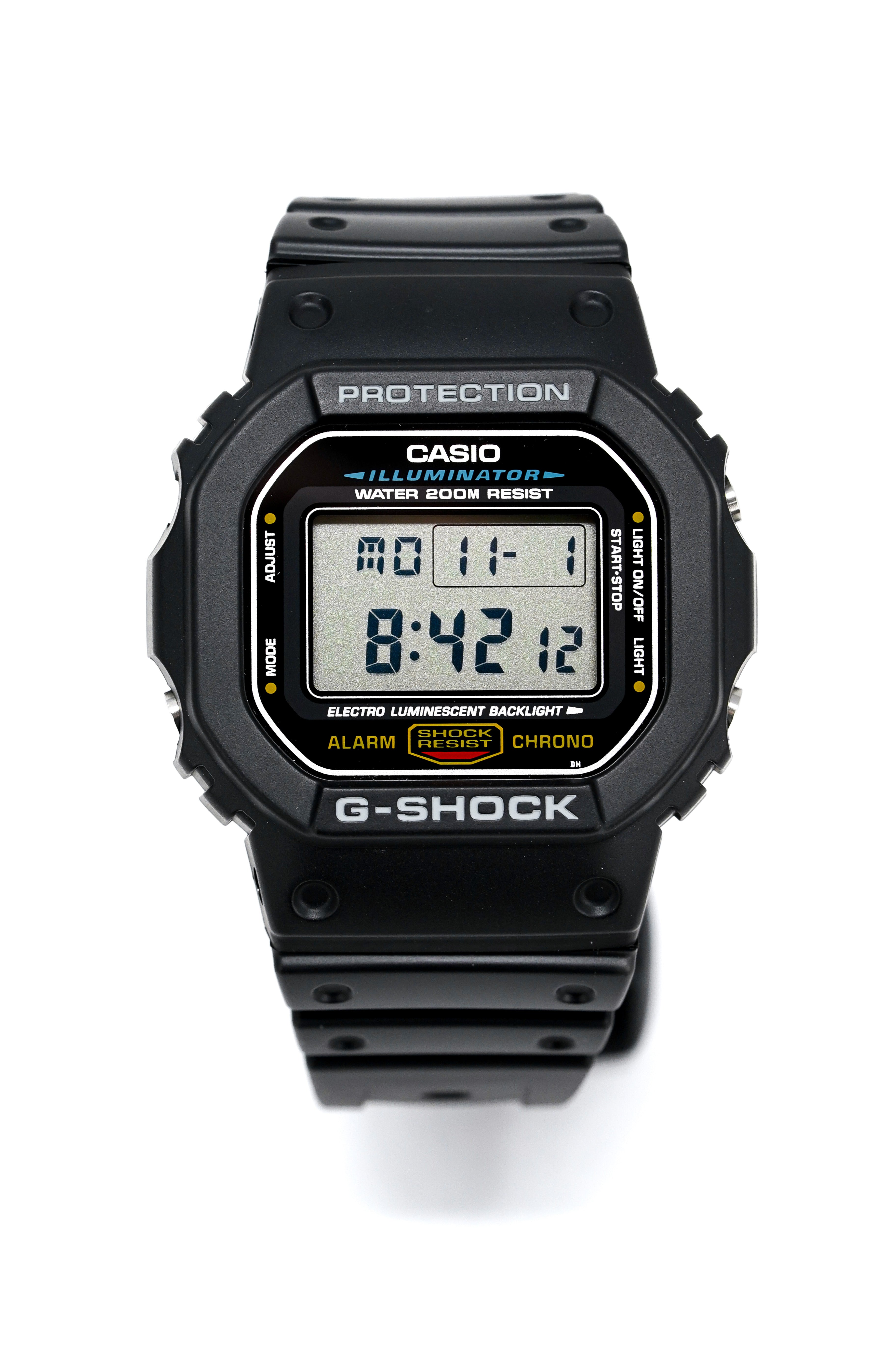 Casio G-Shock Watch Men's Classic Square Black