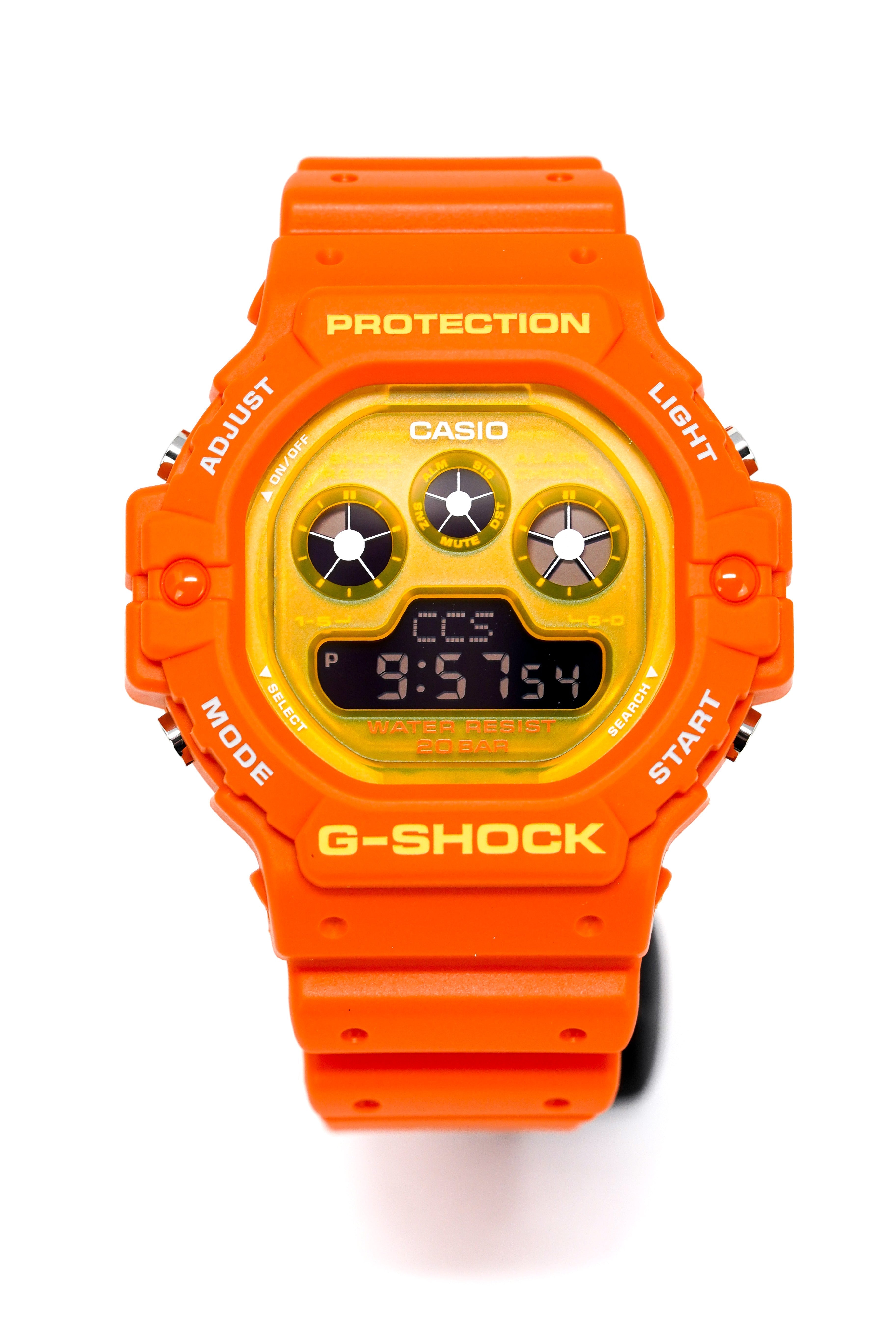Casio G-Shock Watch Men's Shock Tech Orange