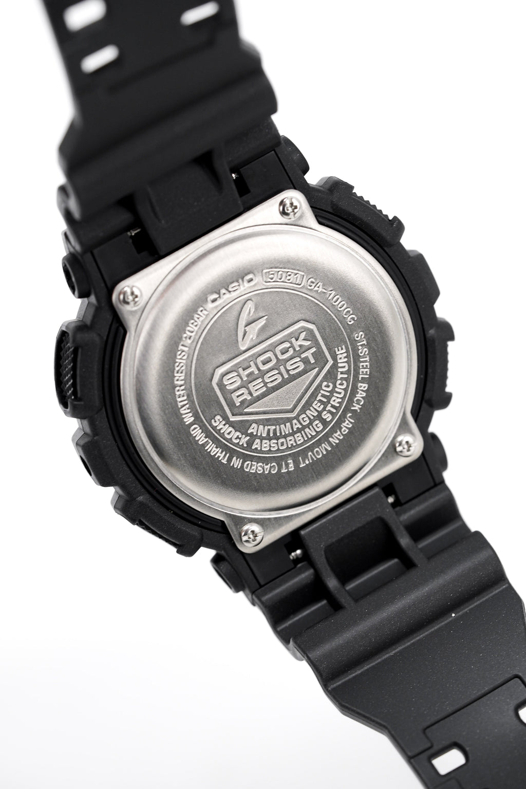 Casio G-Shock Watch Men's Black Crackled