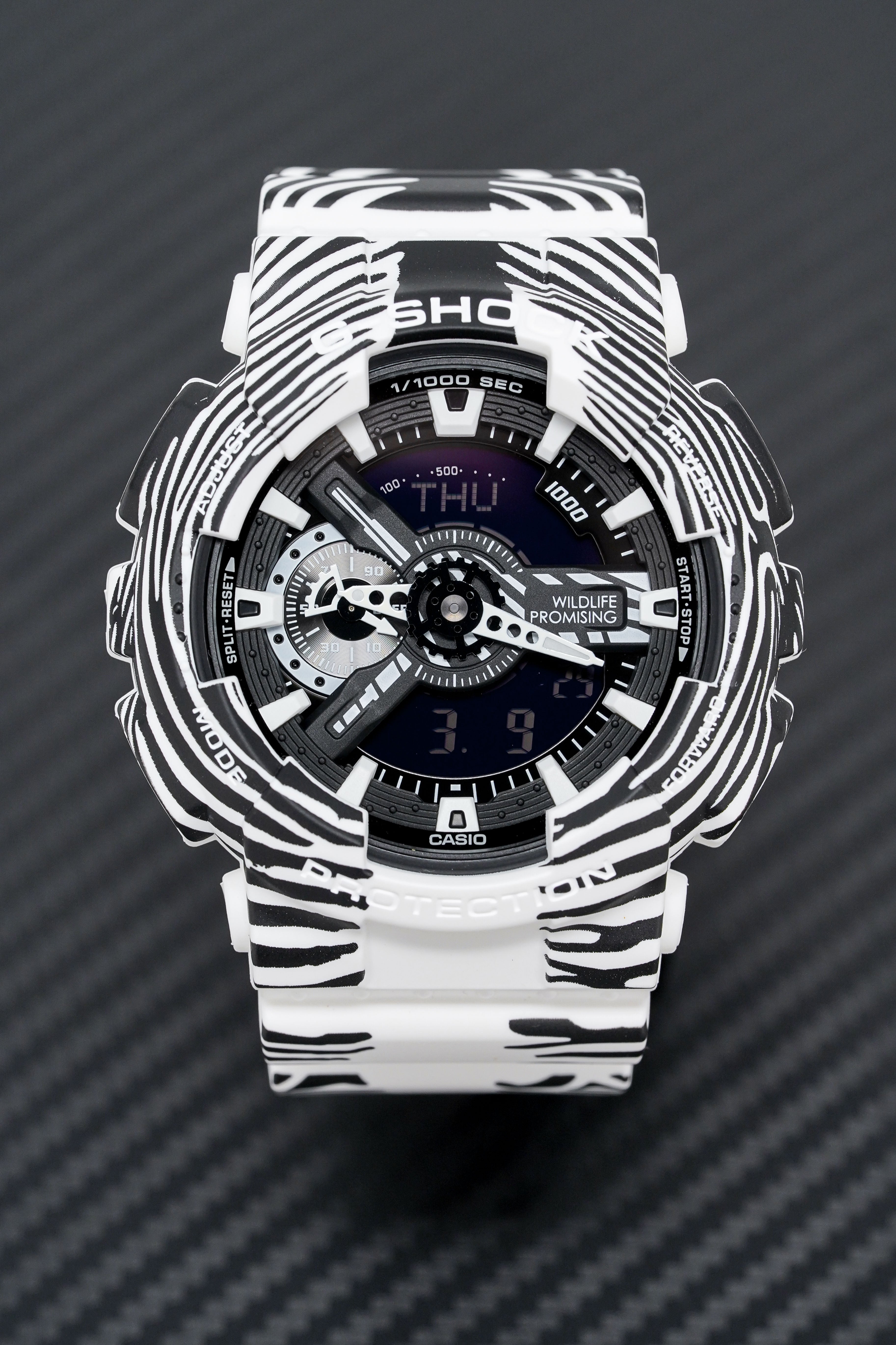 Casio G-Shock Watch Men's Wildlife Promising Limited Edition Zebra