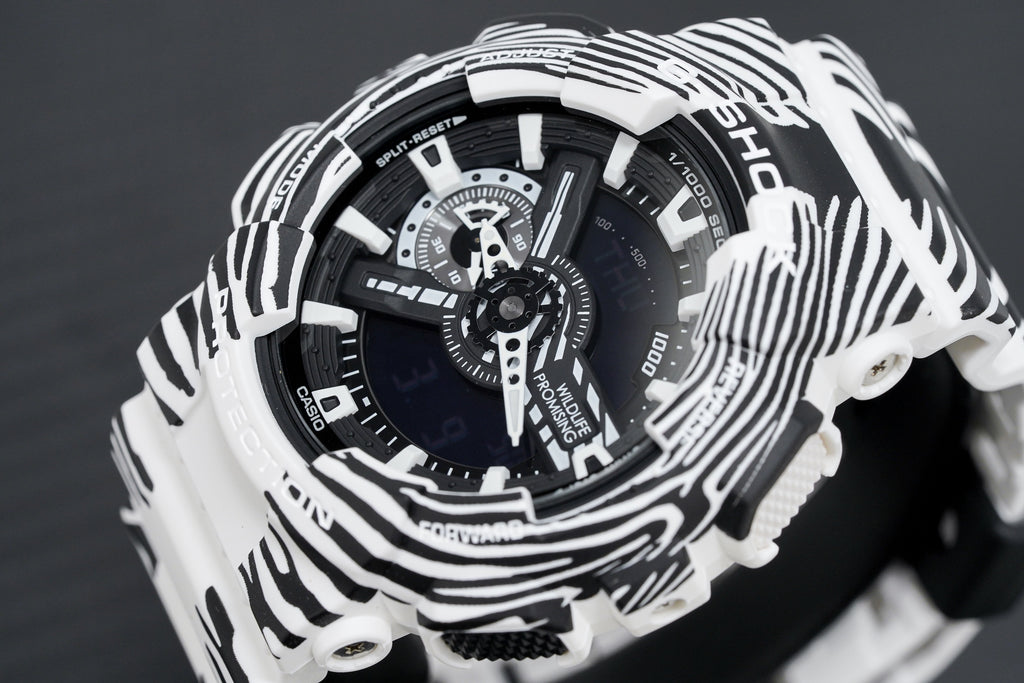 Casio G-Shock Watch Men's Wildlife Promising Limited Edition Zebra