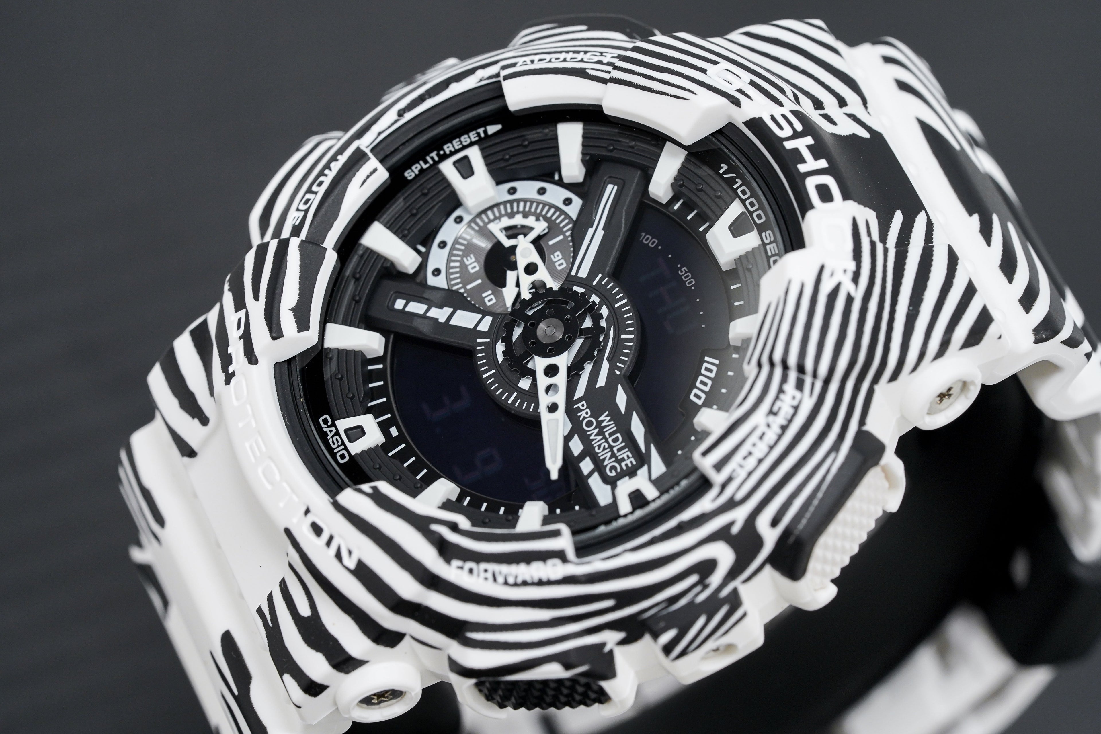 Casio G-Shock Watch Men's Wildlife Promising Limited Edition Zebra