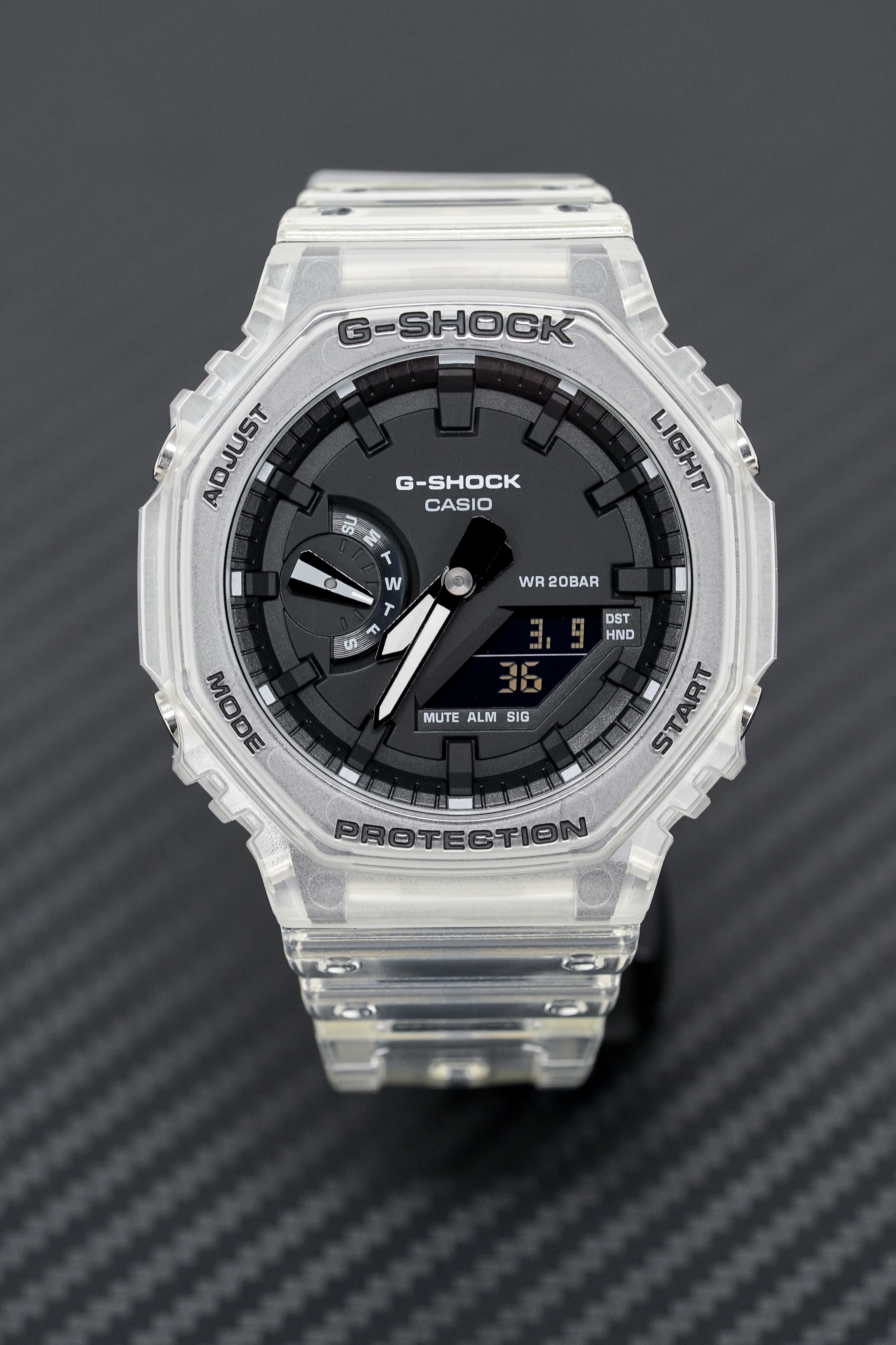 Casio G-Shock Watch Skeleton Series Clear White
