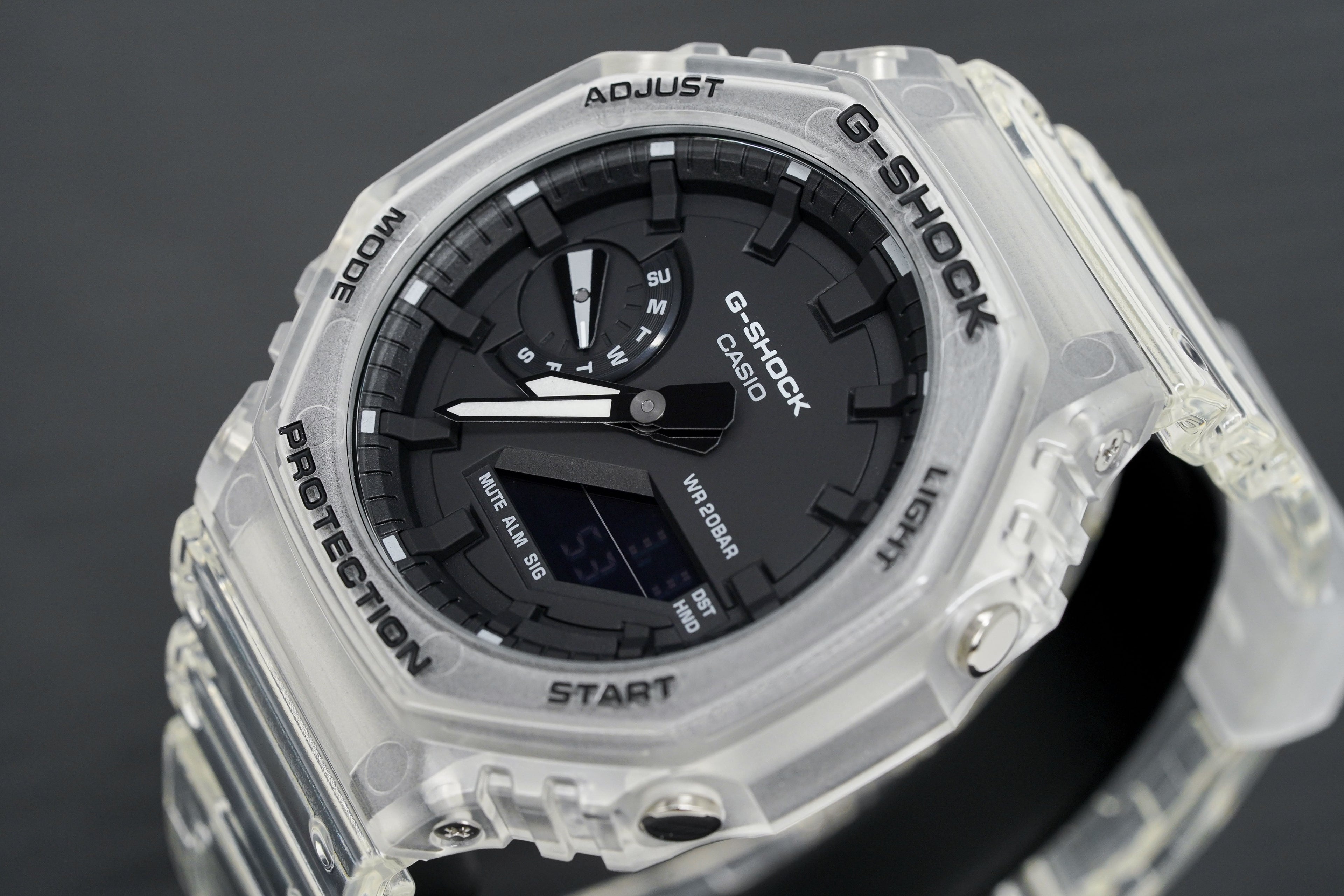 Casio G-Shock Watch Skeleton Series Clear White