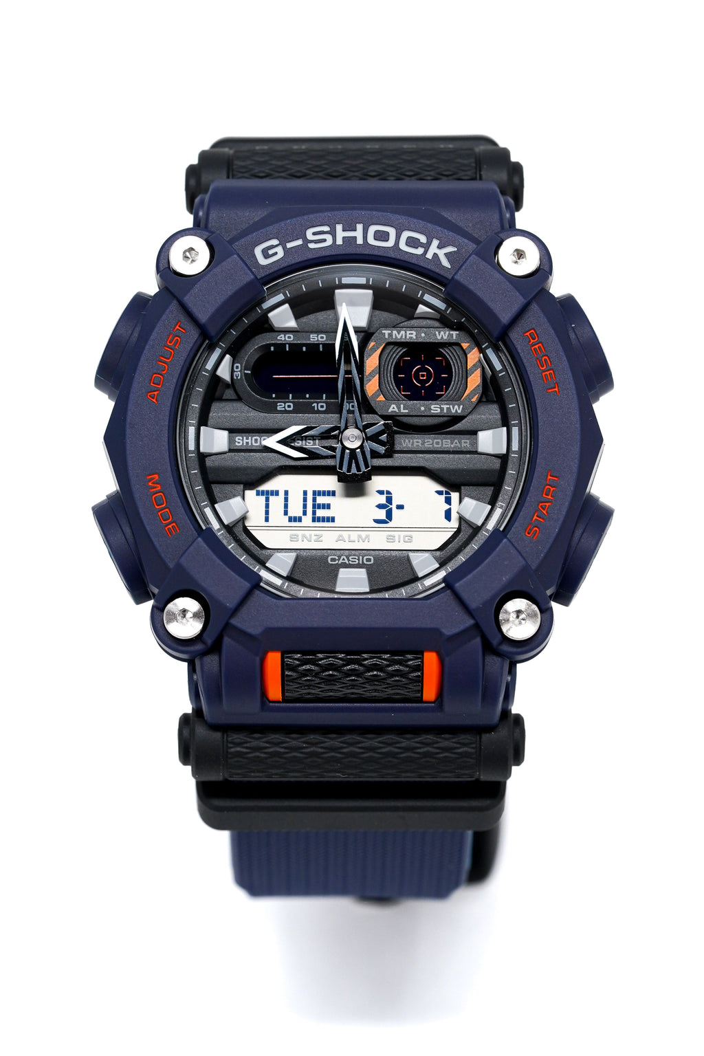 Casio G-Shock Watch Heavy Duty Blue/Orange