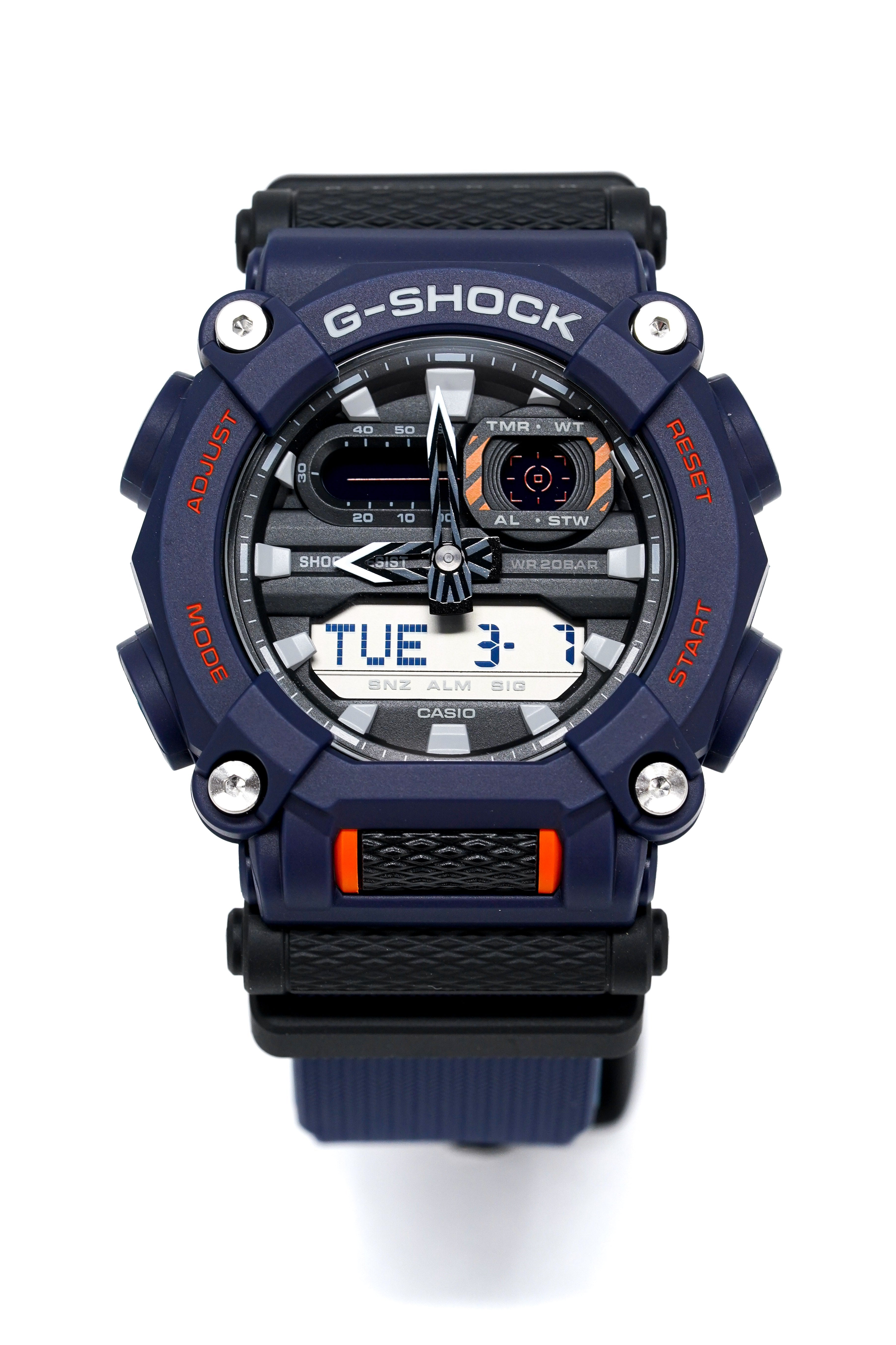 Casio G-Shock Watch Heavy Duty Blue/Orange