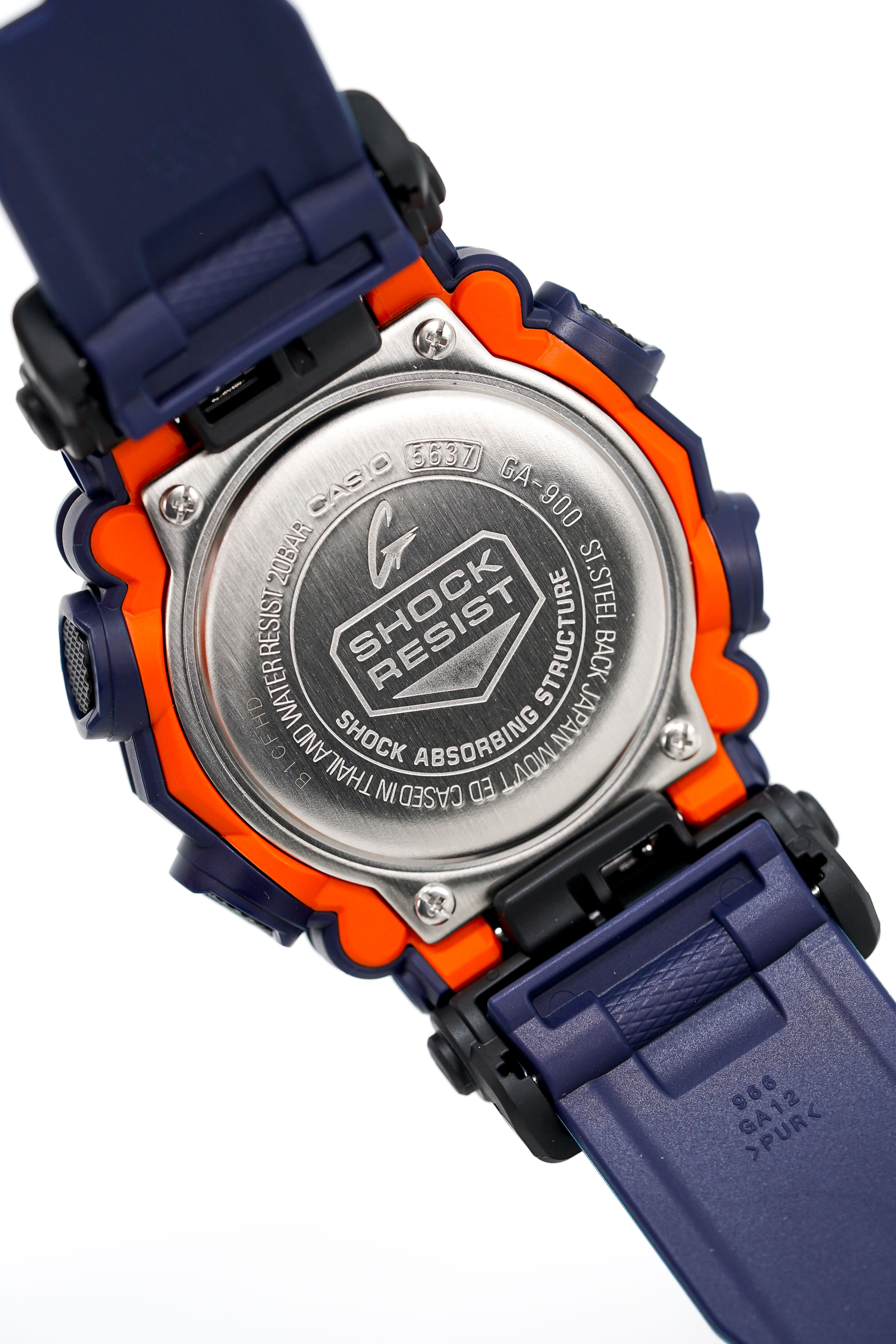Casio G-Shock Watch Heavy Duty Blue/Orange